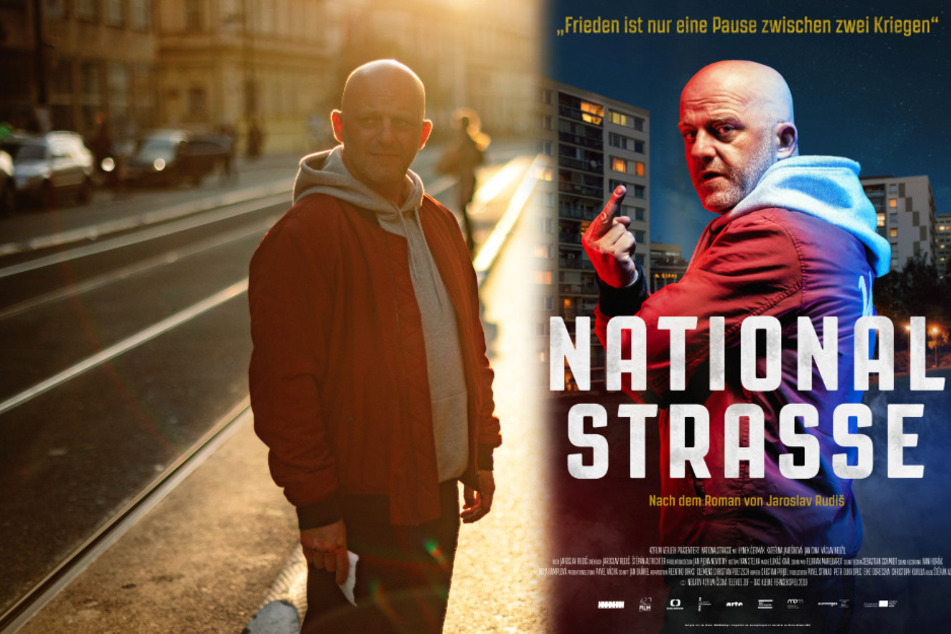 Vandam (Hynek Cermak) verhält sich politisch alles andere als korrekt, wie schon das Filmplakat (r.) verdeutlicht.