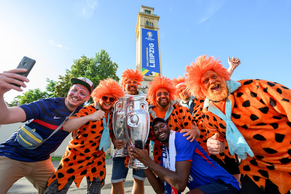 Zu den EM-Spielen kamen viele Fußballfans nach Leipzig.