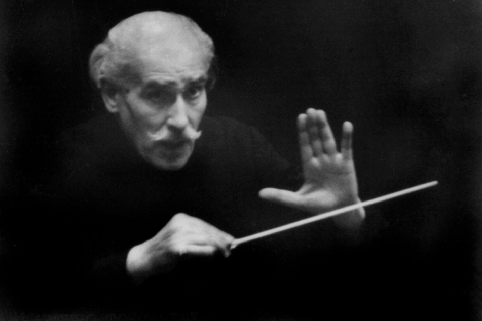 Der verehrte Meister: Dirigent Arturo Toscanini.
