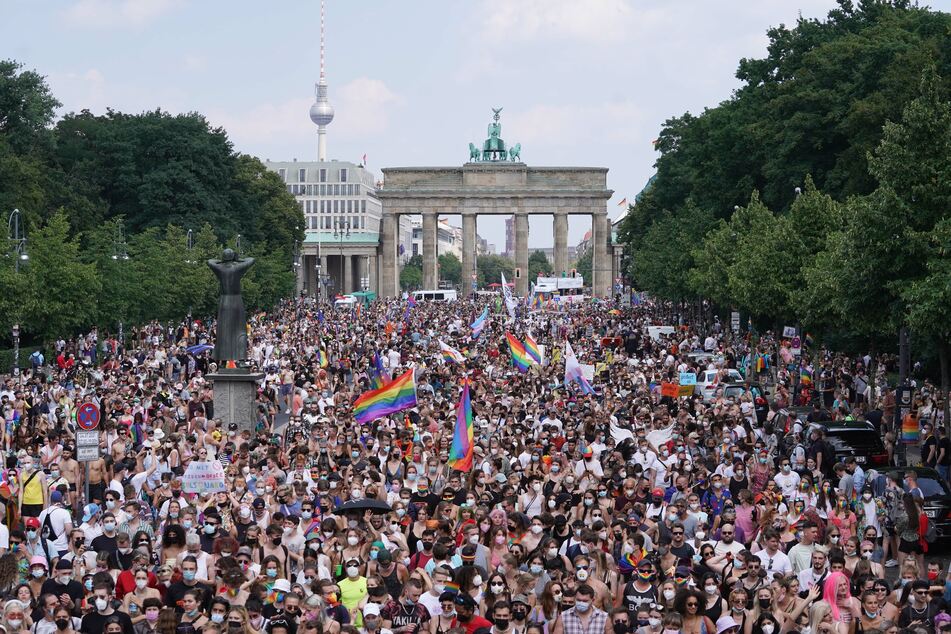 Slavik mischte sich auch unters Berliner CSD-Volk.