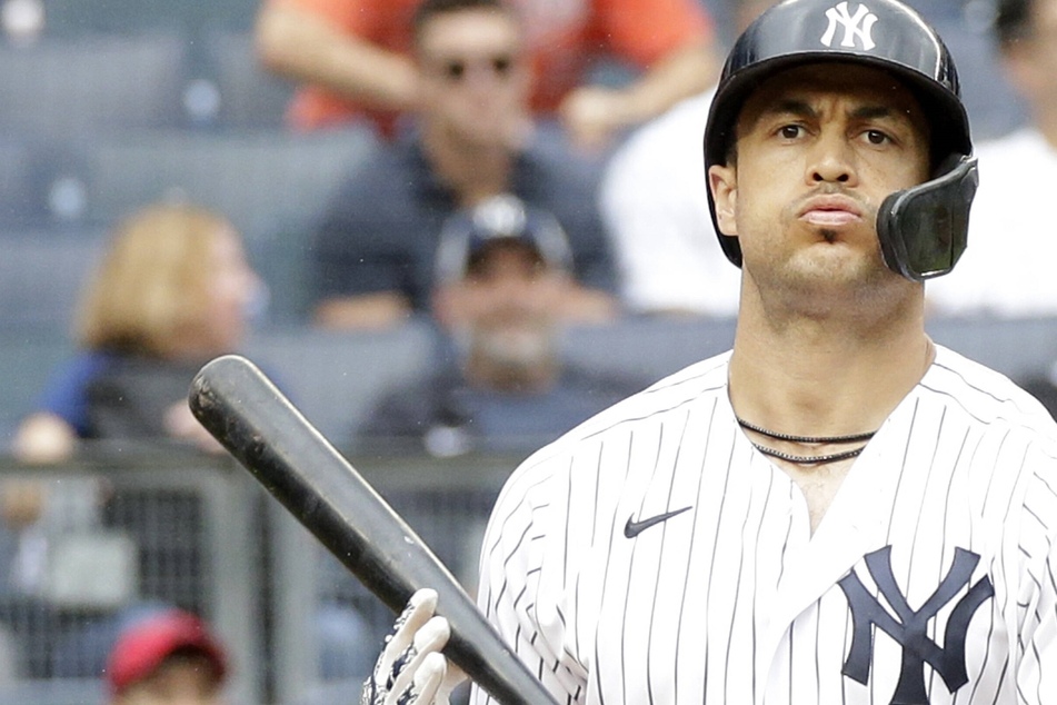 Giancarlo Stanton hit a three-run home run in the Yankees' win over the Red Sox on Friday night.