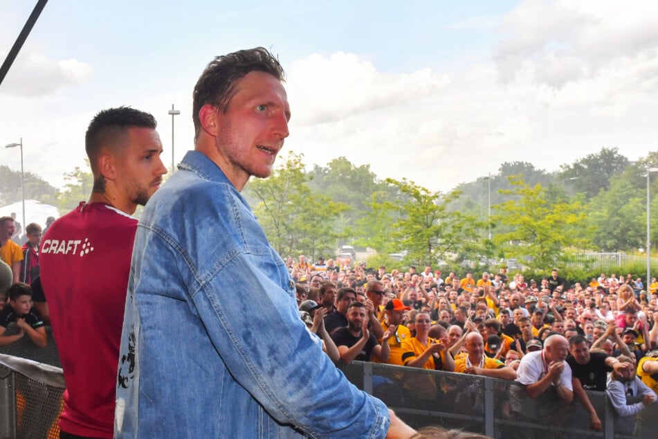 René Klingenburg (l.) und Marco Hartmann könnten Dynamo in der 3. Liga beim Wiederaufbau helfen.