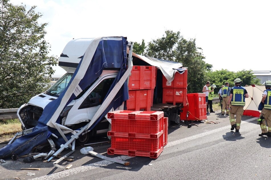 Sprichwörtlich drunter und drüber ging es auf der A61 am Freitagnachmittag.