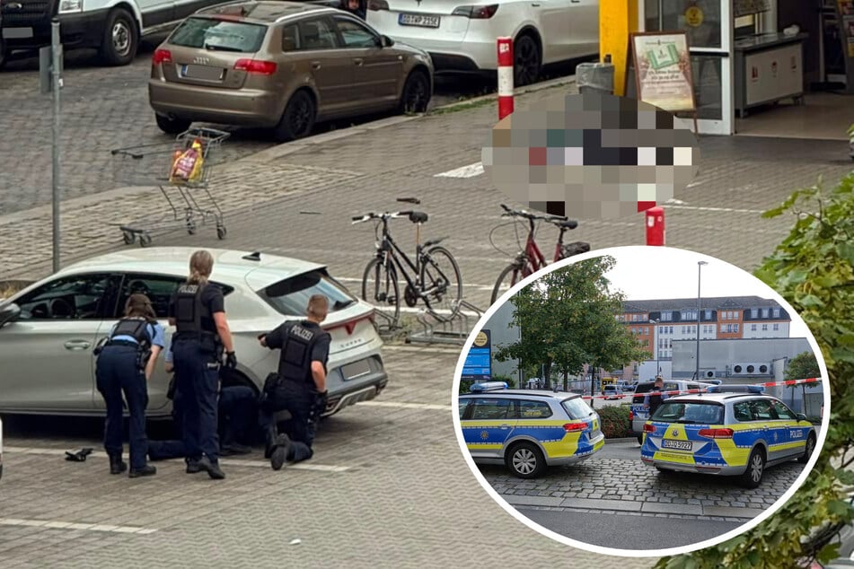 Dresden: Alarm in Dresden: Blutlache nach Schusswechsel vor Netto-Markt - das ist bisher bekannt
