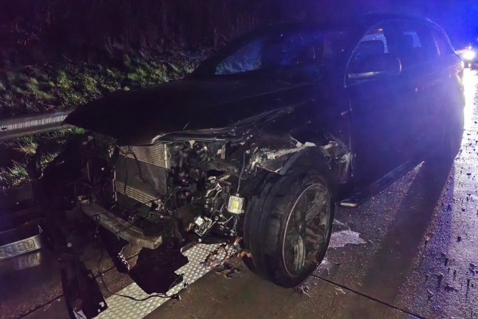 Der SUV-Fahrer war während eines Hagelschauers von der A1 abgekommen.