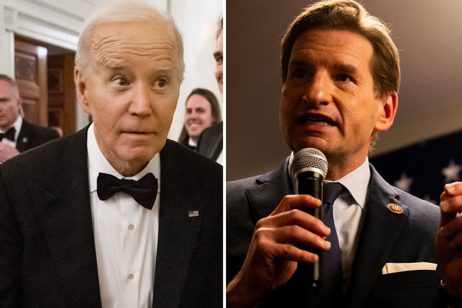 A campaign consultant for Dean Phillips (r.) has admitted to making an AI-generated phone call impersonating President Biden.