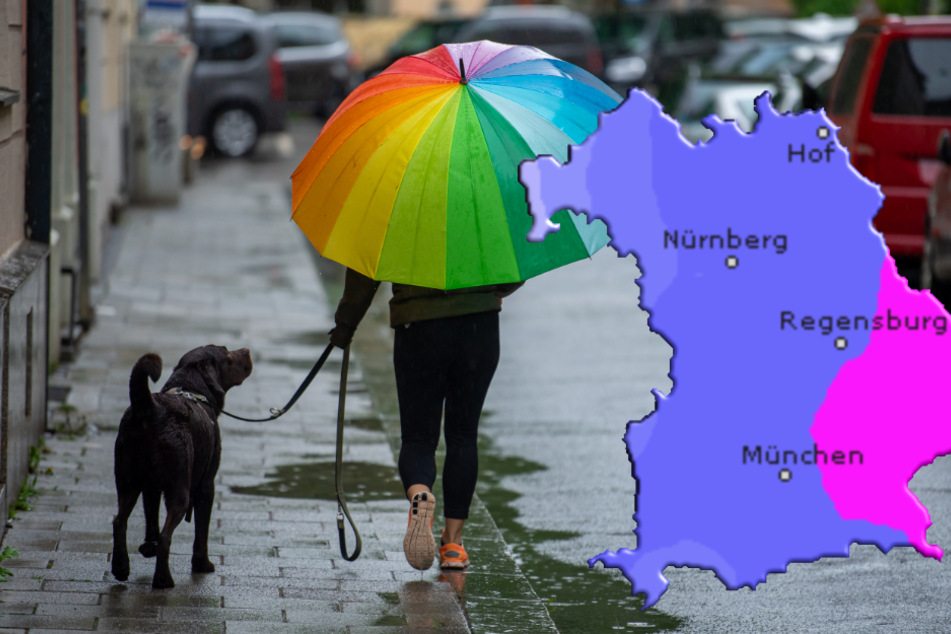 Die Menschen im Freistaat müssen sich in den nächsten Tagen auf Dauerregen einstellen. (Symbolbild)