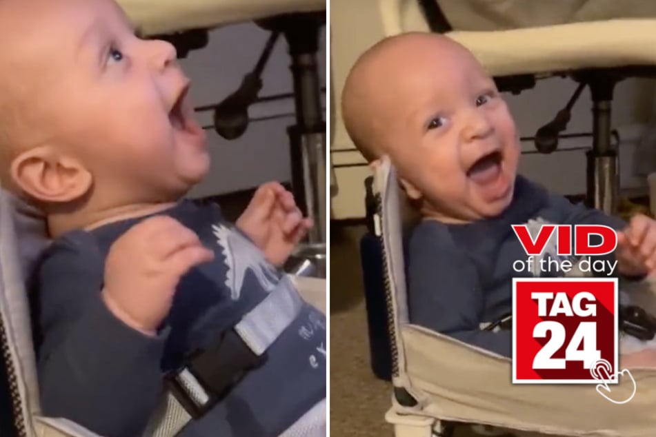 viral videos: Viral Video of the Day for March 16, 2024: Infant goes absolutely bonkers when dad plays video games!