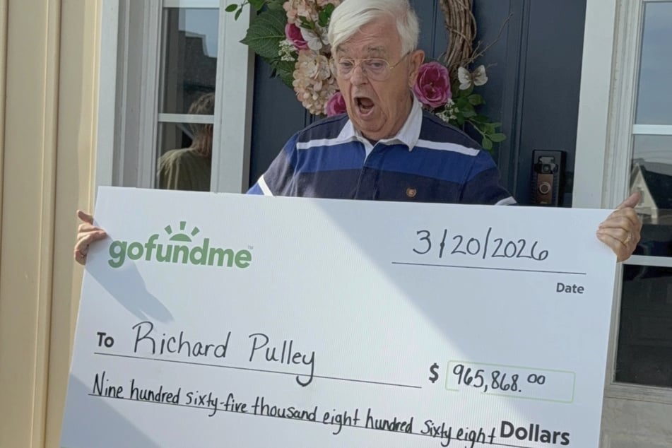 Mit der Spendensumme von knapp einer Million US-Dollar (rund 830.000 Euro) kann Richard seinem Lebensabend entspannt entgegenblicken.