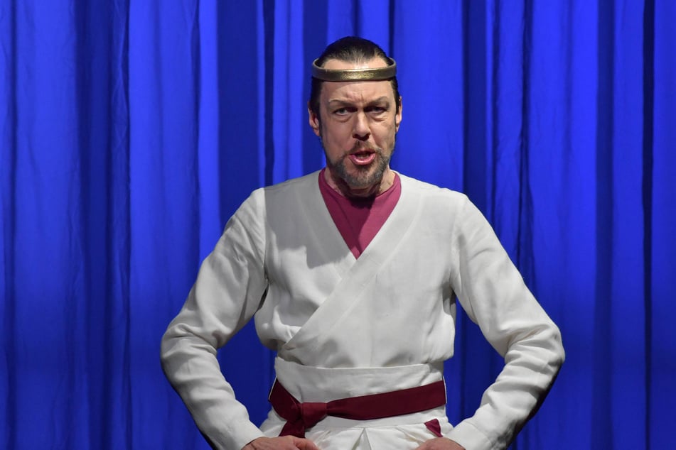Dresdens Opernstar Georg Zeppenfeld in einer Bayreuther Inszenierung von Wagners "Tannhäuser" 2023.