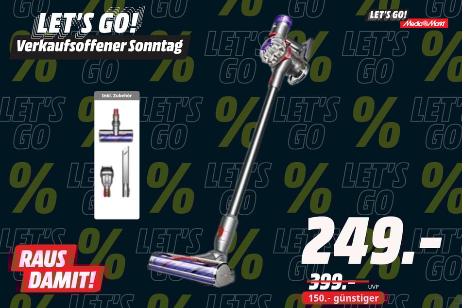 Dyson-Akkusauger für 249 statt 399 Euro.