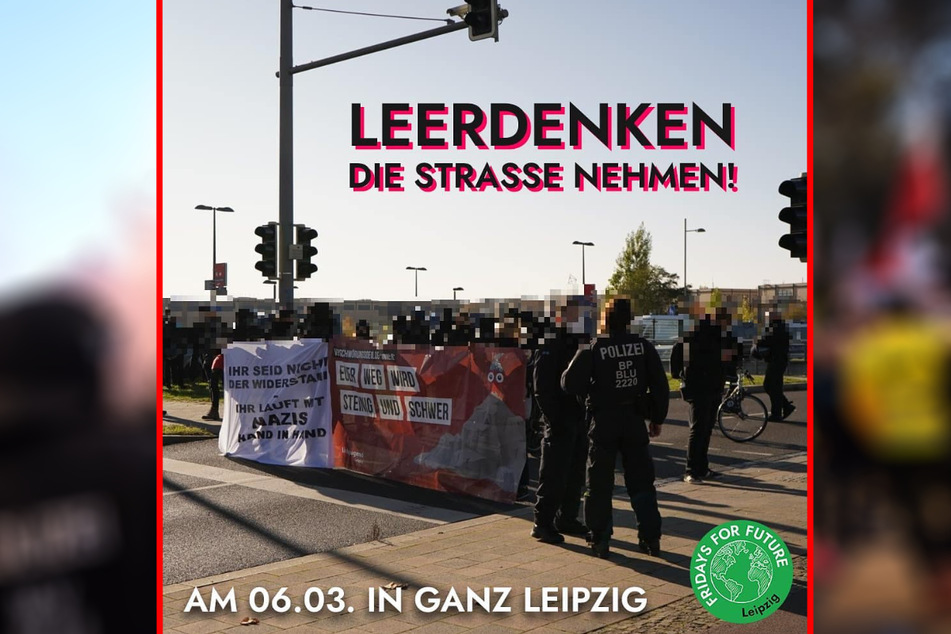 Mit diesem Foto rufen die Klimaschützer von "Fridays for Future" auf Facebook zum Protest gegen die für Samstag angekündigten Anti-Corona-Demos in Leipzig auf.