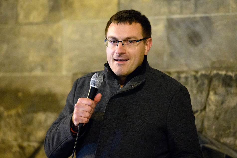 Stefan Hartung (37, "Freie Sachsen") holte im ersten Wahlgang die meisten Stimmen.