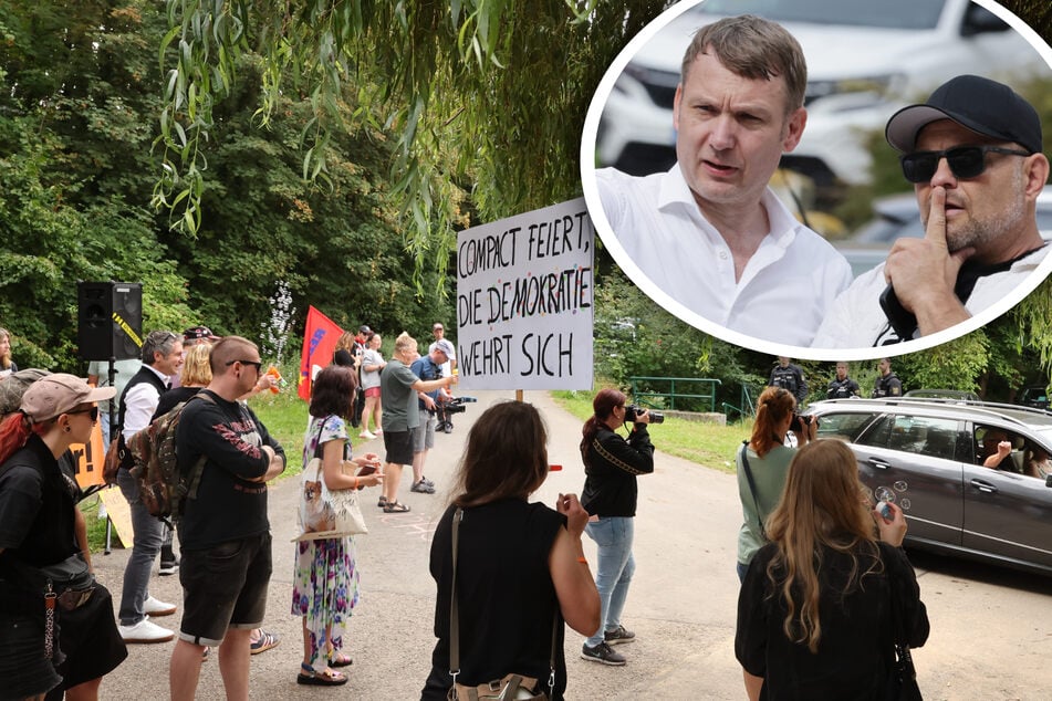 Begleitet von Protesten: Rechtsextremes "Compact"-Magazin feiert aufgehobenes Verbot