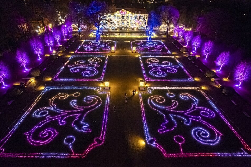 Auf rund zwei Kilometern können Besucher mehrere Lichtinstallationen bestaunen.