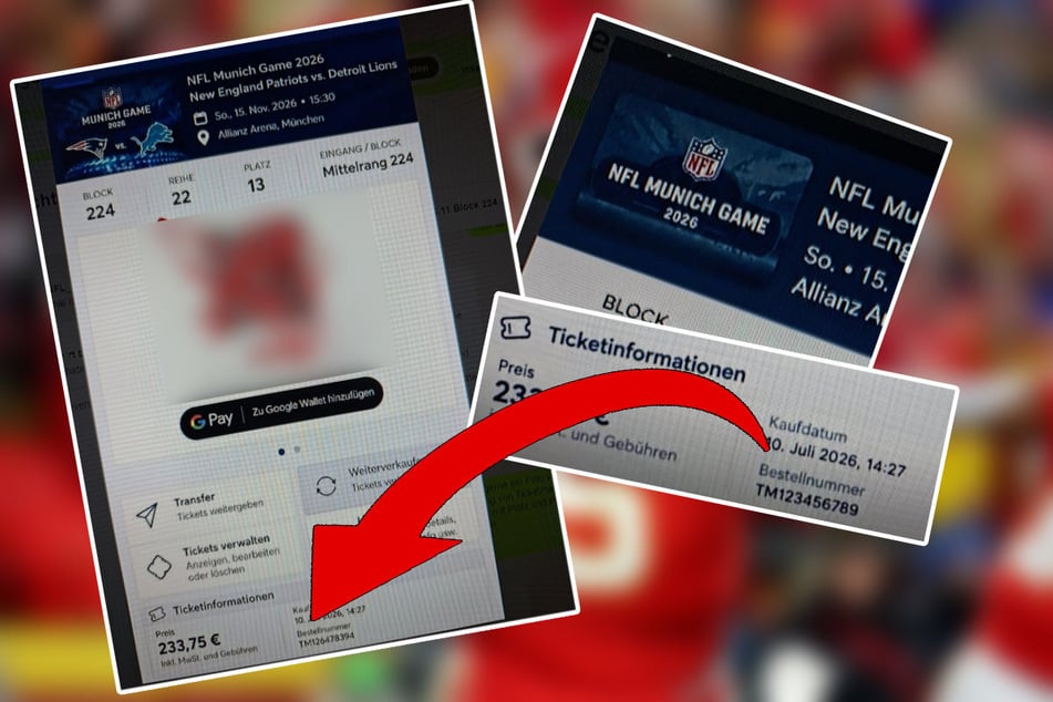 Nicht nur das Event-Logo, sogar die Bestellnummer von "TM123456789" soll sich nach einem App-Update zu "TM124678394" geändert haben. Wer's glaubt.