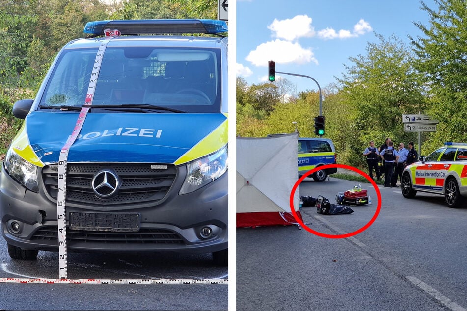 Kollision mit Polizeiwagen: Radfahrerin (†84) tödlich verletzt