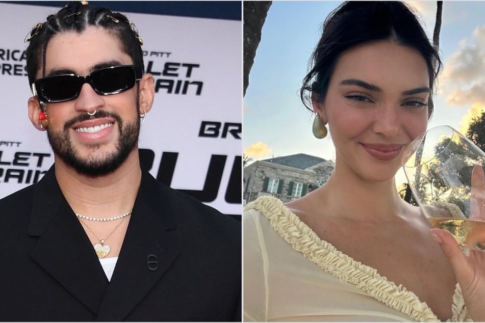 Kendall Jenner apparently spent New Year's Eve with her ex Bad Bunny (l) weeks after their split.