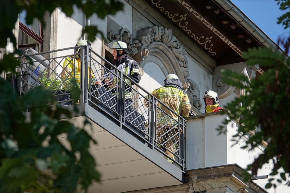 Die Feuerwehr konnte den Balkonbrand schnell unter Kontrolle bringen.