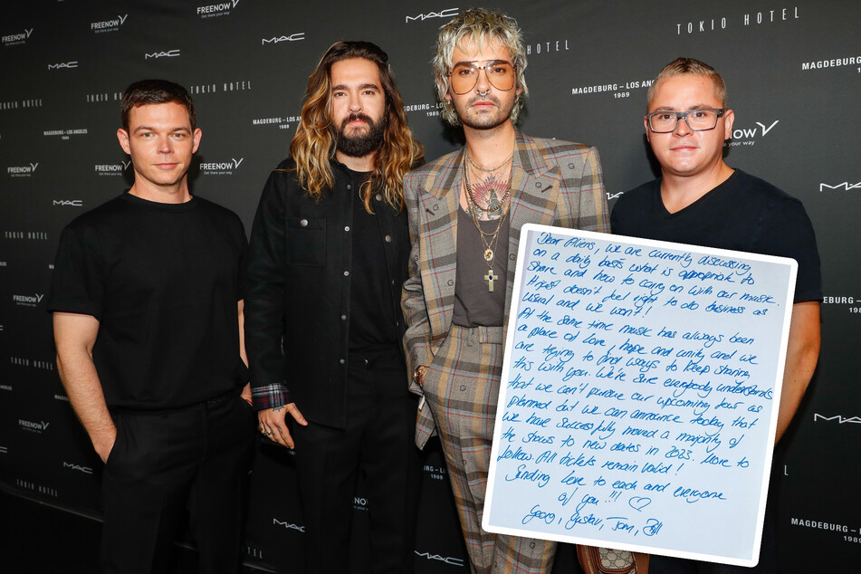 Tokio Hotel kündigt mit rührendem Brief Verschiebung der Europa-Tour an