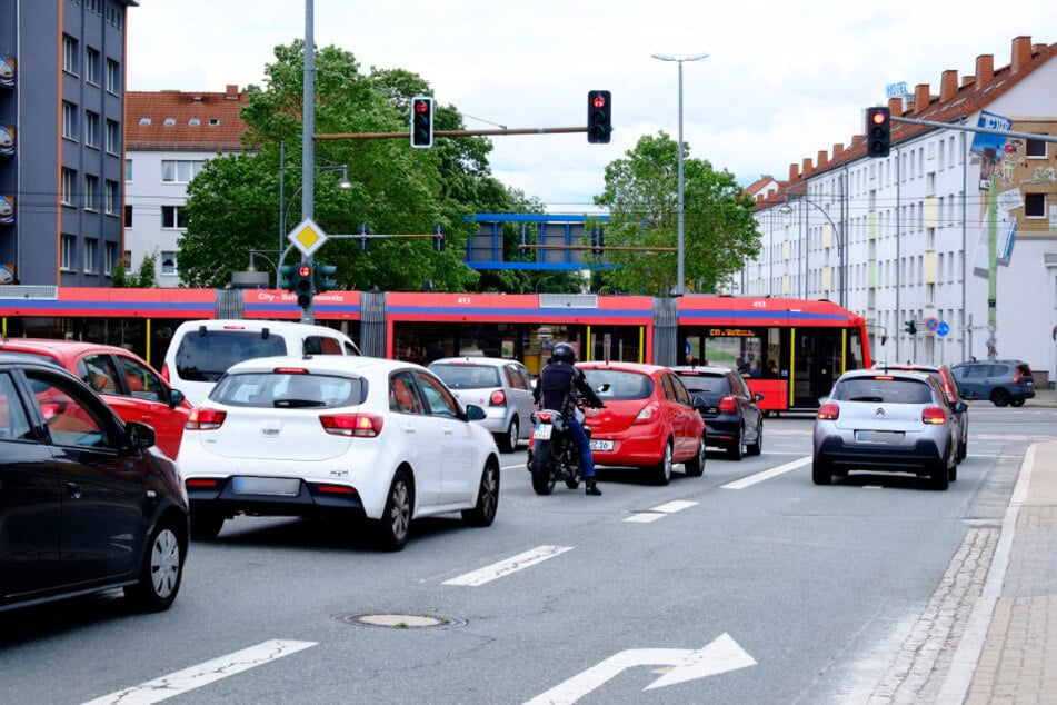 Auch die Kreuzung Innenstadtring/Annaberger Straße zählt zu den lautesten Straßen in Chemnitz.