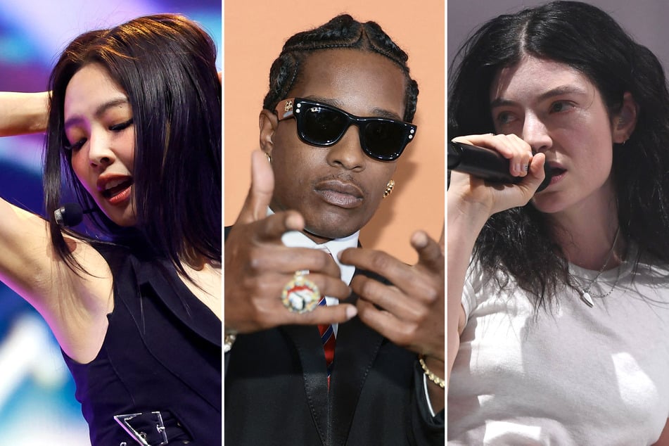 (From l. to r.) JENNIE, A$AP Rocky, and Lorde are all heading to Queens as top-billed performers at the 2026 Governors Ball.