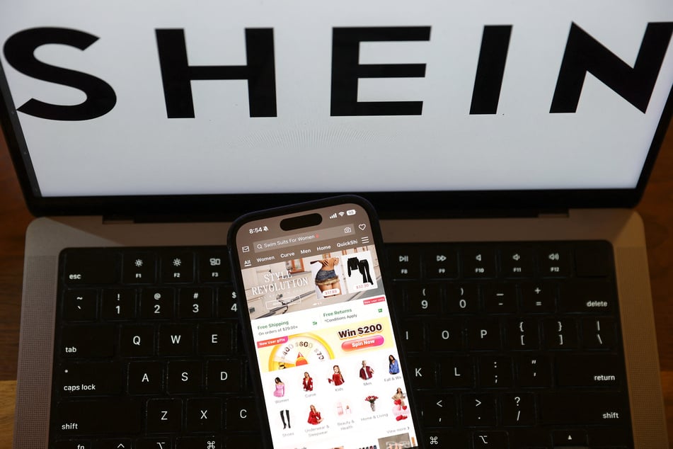 The app for Chinese-owned company Shein is displayed on a smartphone.