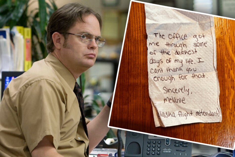 Rainn Wilson, bekannt aus seiner Rolle als Dwight Schrute in der US-Serie "The Office", bekam jetzt eine rührende Notiz auf einem Flughafen.
