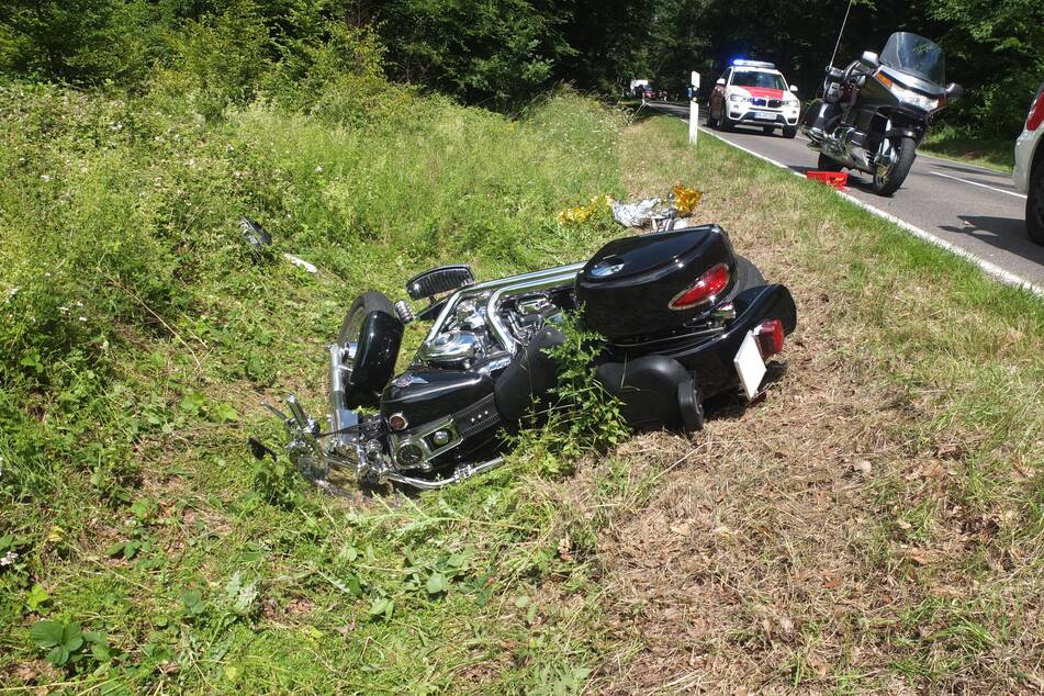 Ein Foto vom Unfallort auf der L 246.