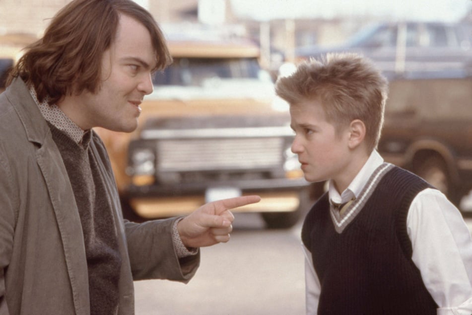 Kevin Clark (†32) and Jack Black (51) in the 2003 hit movie School of Rock.