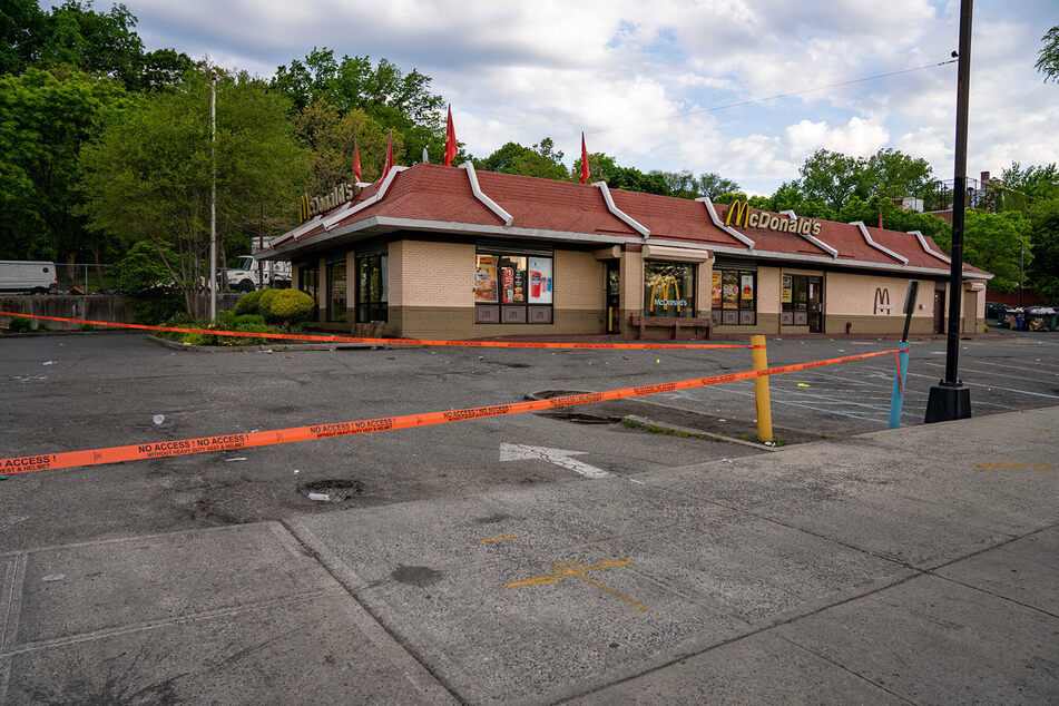 The shooting occurred outside a McDonald's in the Bronx, New York.