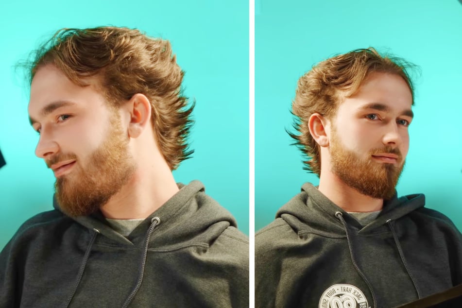 Der Friseurbesuch hat sich für den Kunden auf jeden Fall gelohnt.