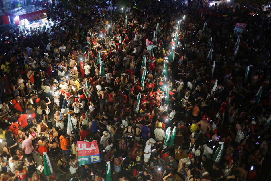 Thousands of people celebrated in the streets of Rio de Janeiro on Sunday night.