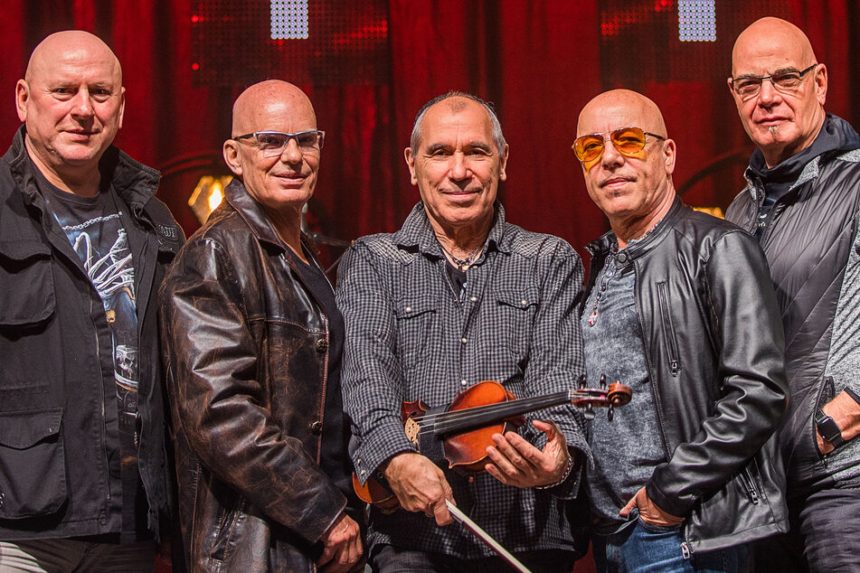 Bis 2020 war die Band noch zu fünft (v.l.n.r.): Manfred Hennig (70), Fritz Puppel (77), Georgi Gogow (73), Toni Krahl (72) und Klaus Selmke (†72).