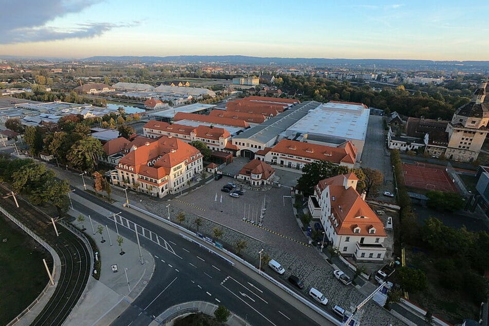 Die MESSE DRESDEN am Messering 6 von oben.