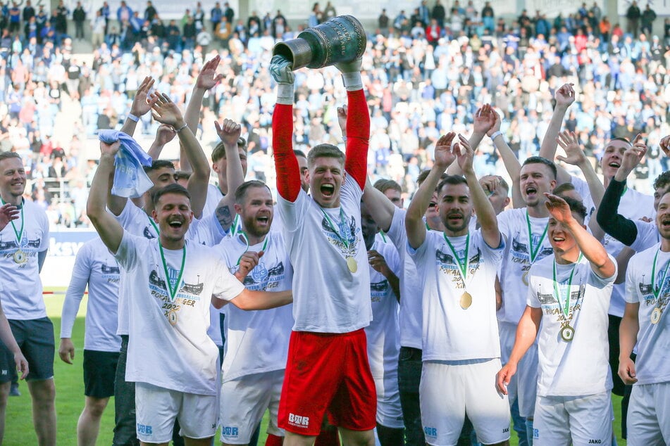 2022 bejubelte der CFC den zwölften Gewinn des Sachsenpokals - heute soll Nummer 13 folgen.