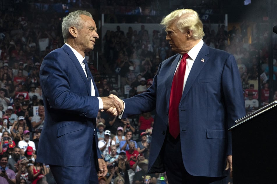 Donald Trump (r.) promised Robert F. Kennedy Jr. would have a "big role" to play in his administration's health policies if he wins the election.