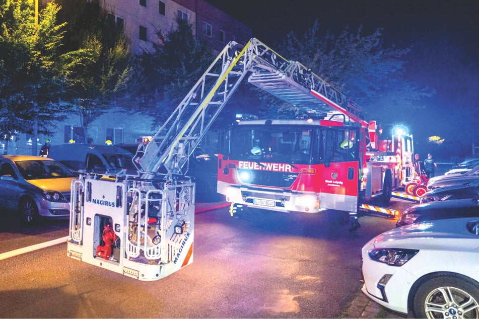 Die Feuerwehr rückte am Dienstagabend in Paunsdorf an.