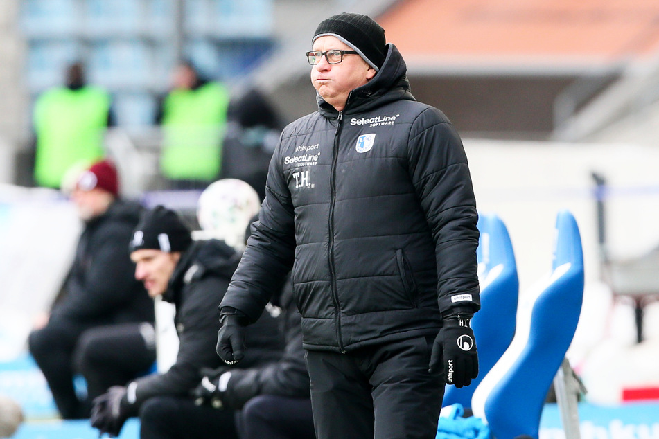 FCM-Coach Thomas Hoßmang (54) ist in Magdeburg weiter umstritten.
