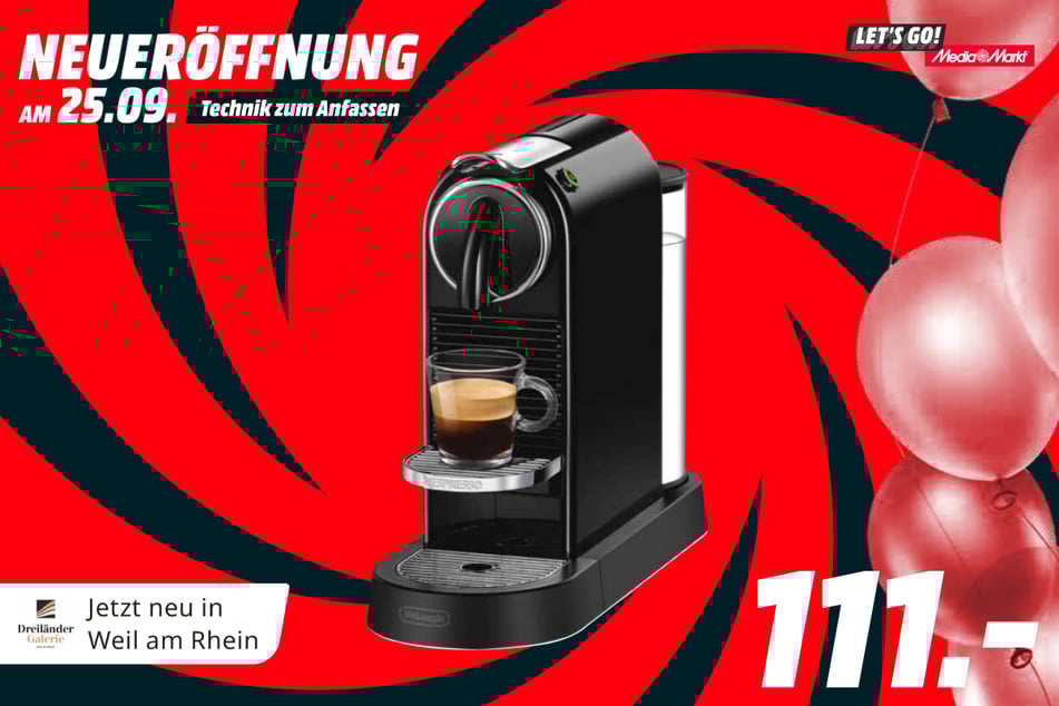 DeLonghi-Kapselmaschine Citiz EN167.B für 111 Euro.