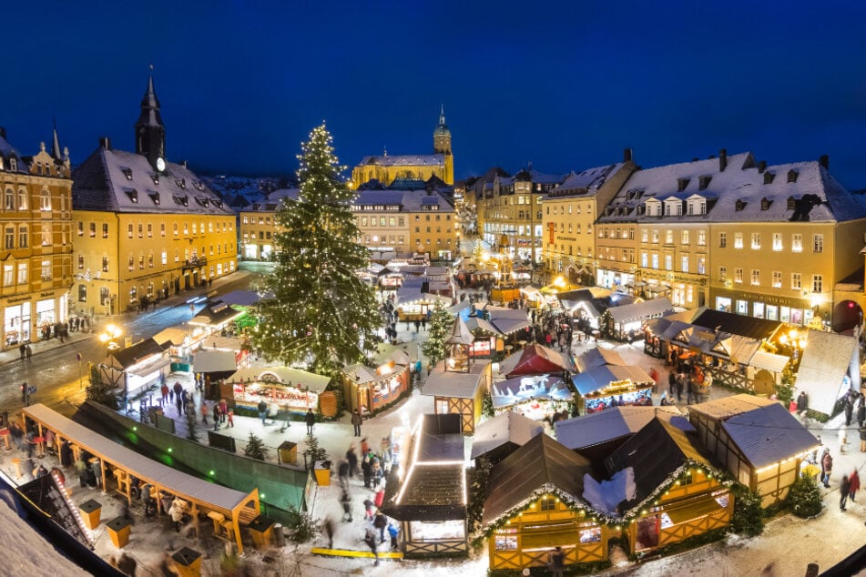 Der Annaberger Weihnachtsmarkt geht noch bis zum 23. Dezember.
