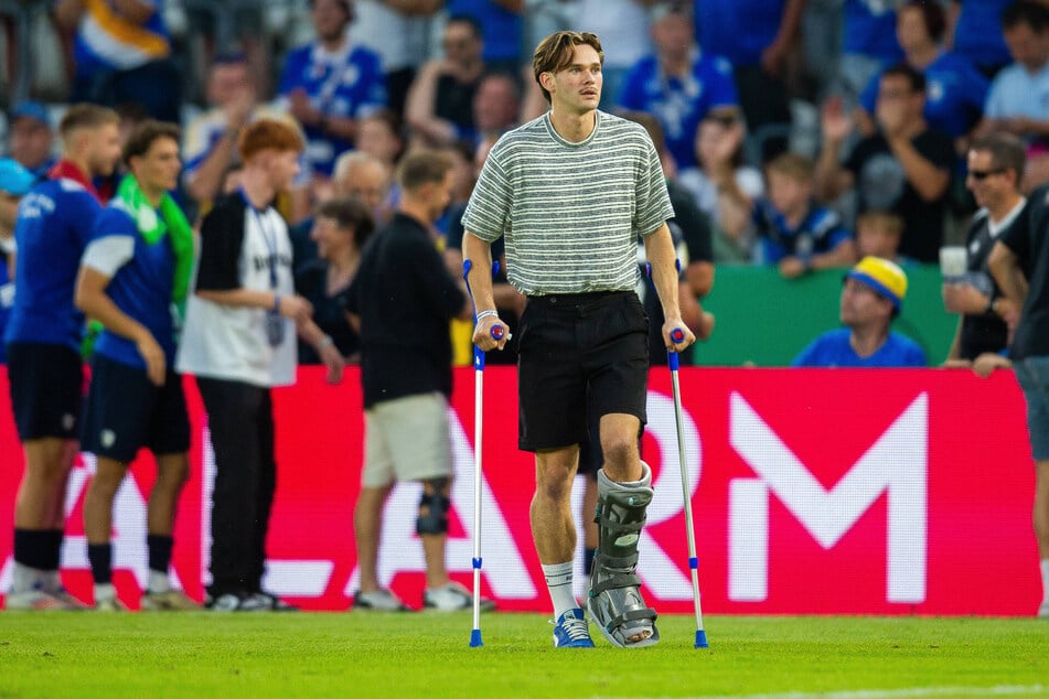 Inzwischen wieder ohne Krücken und Spezialschuh unterwegs: Elias Löder (24) will nach seinem Knöchelbruch wieder Tore für den FC Carl Zeiss Jena erzielen.