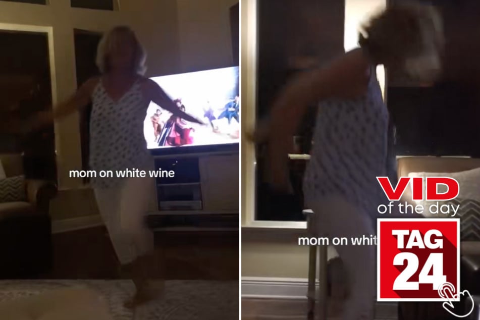 One glass of white wine turned this mom into a TikTok star!