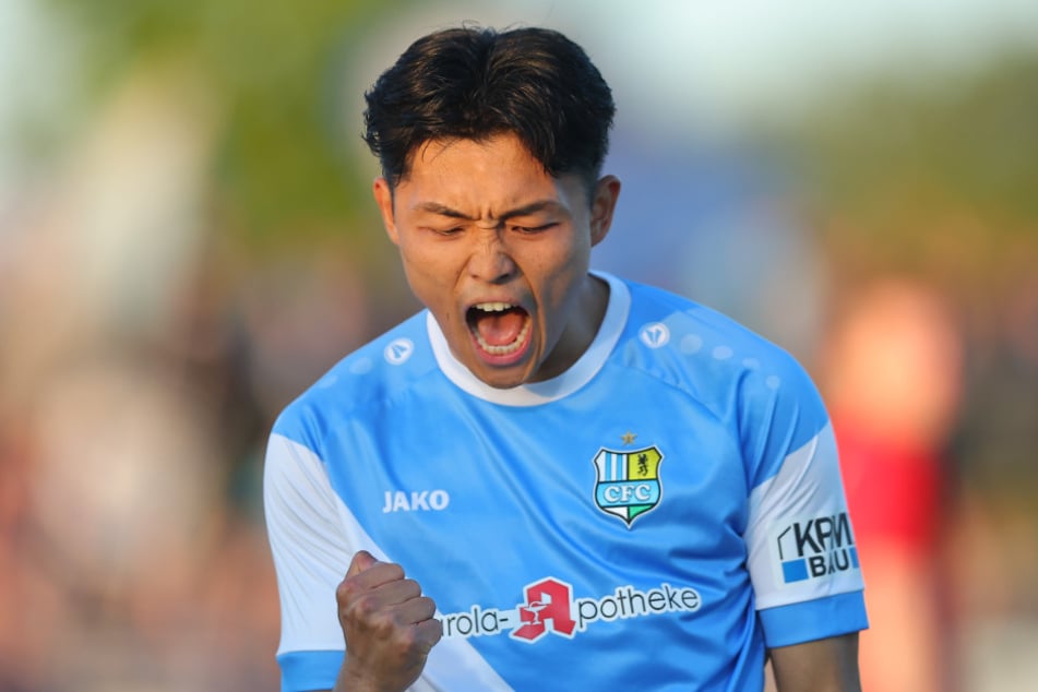 Jongmin Seo holt in der 53. Minute den ersten Rückstand auf.