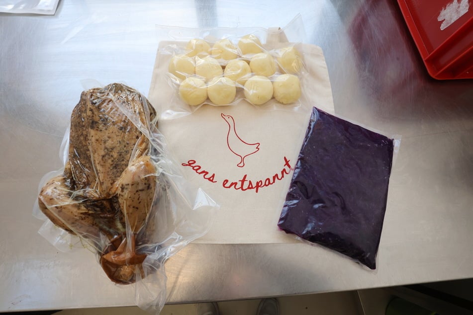 Das Weihnachtsmenü der Weißiger Werkstätten zum Mitnehmen.