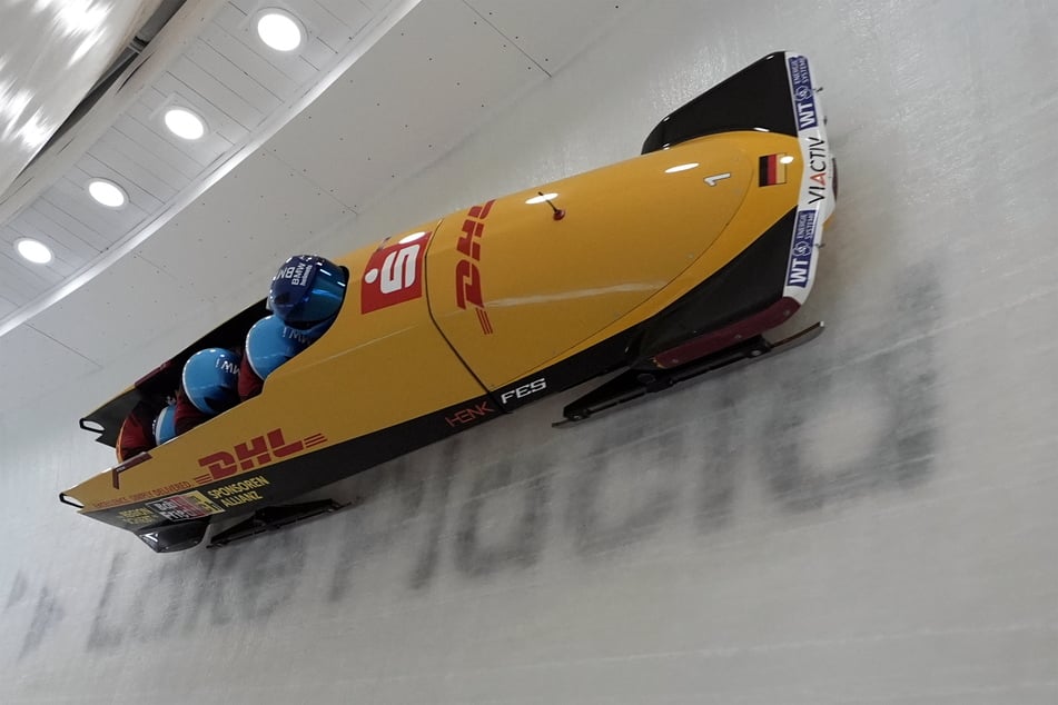 In Lake Placid fuhr Francesco Friedrich nach dem Zweier auch im Vierer zu WM-Gold.