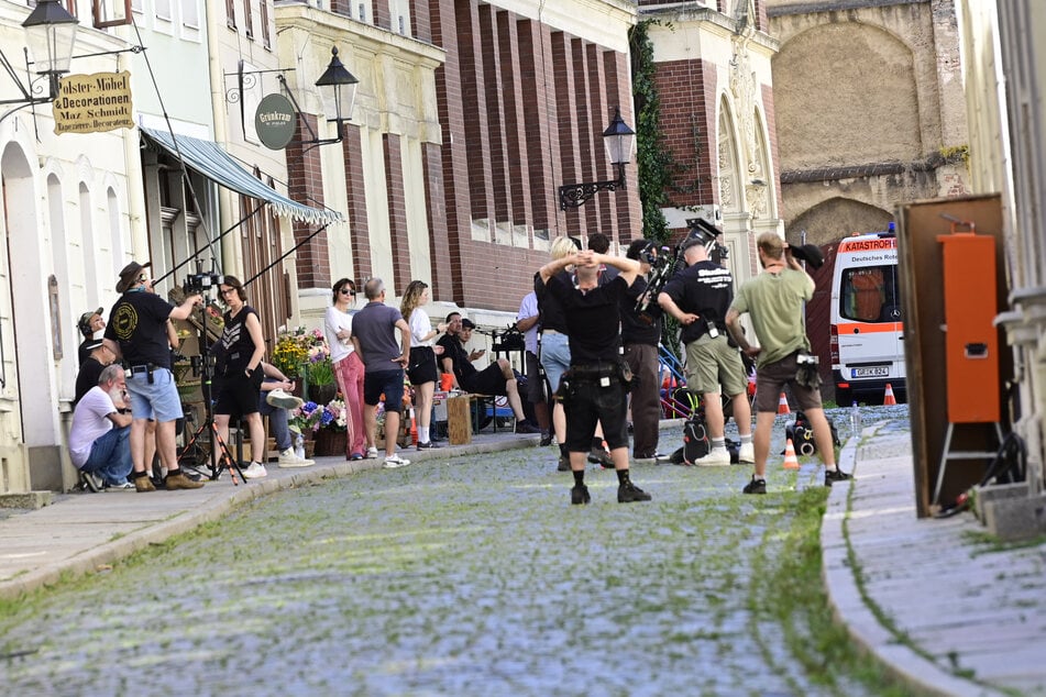 Am Mittwoch wurde im Bereich Krischelstraße/Fischmarkt gedreht.
