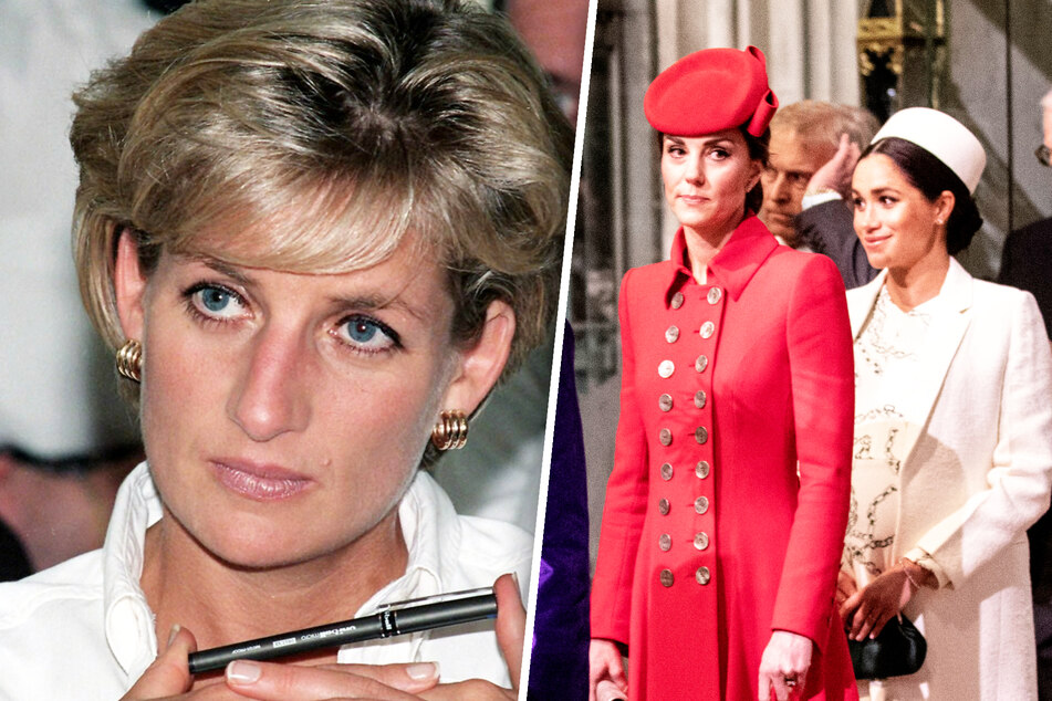 Meghan Markle (41, r.), Kate Middleton (41, M.) - und seit der neuesten Staffel "The Crown" nun auch Prinzessin Diana (†36, l.): Royale Sexpuppen sind offenbar im Trend.