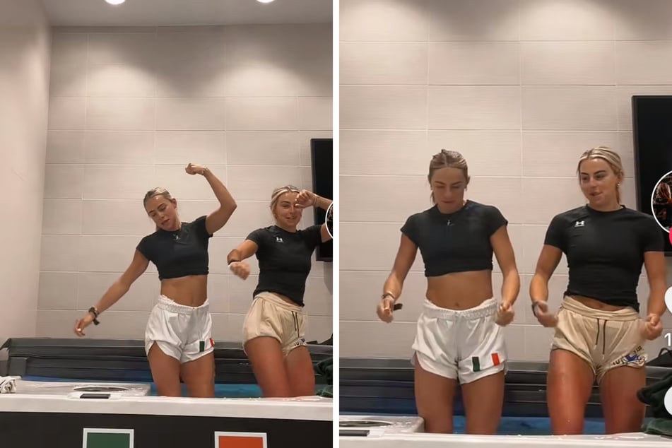 In a viral TikTok, the Cavinder twins brought their signature dance style to the cold tub after basketball practice for an epic dance party.