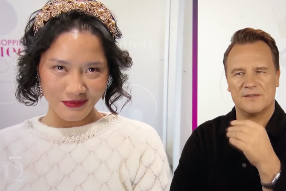 Guido Maria Kretschmer (60) ist begeistert von Ella Hai-Anh (36) auf dem Laufsteg.